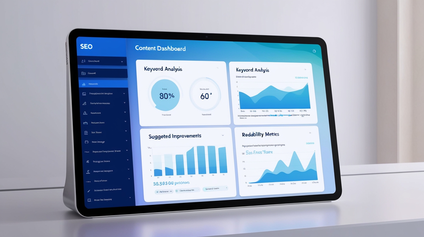 SEO content writing with word count analysis