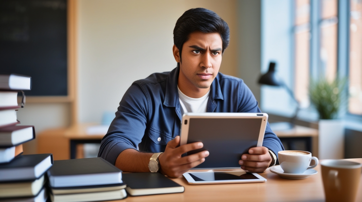 Students using online tools for self-learning