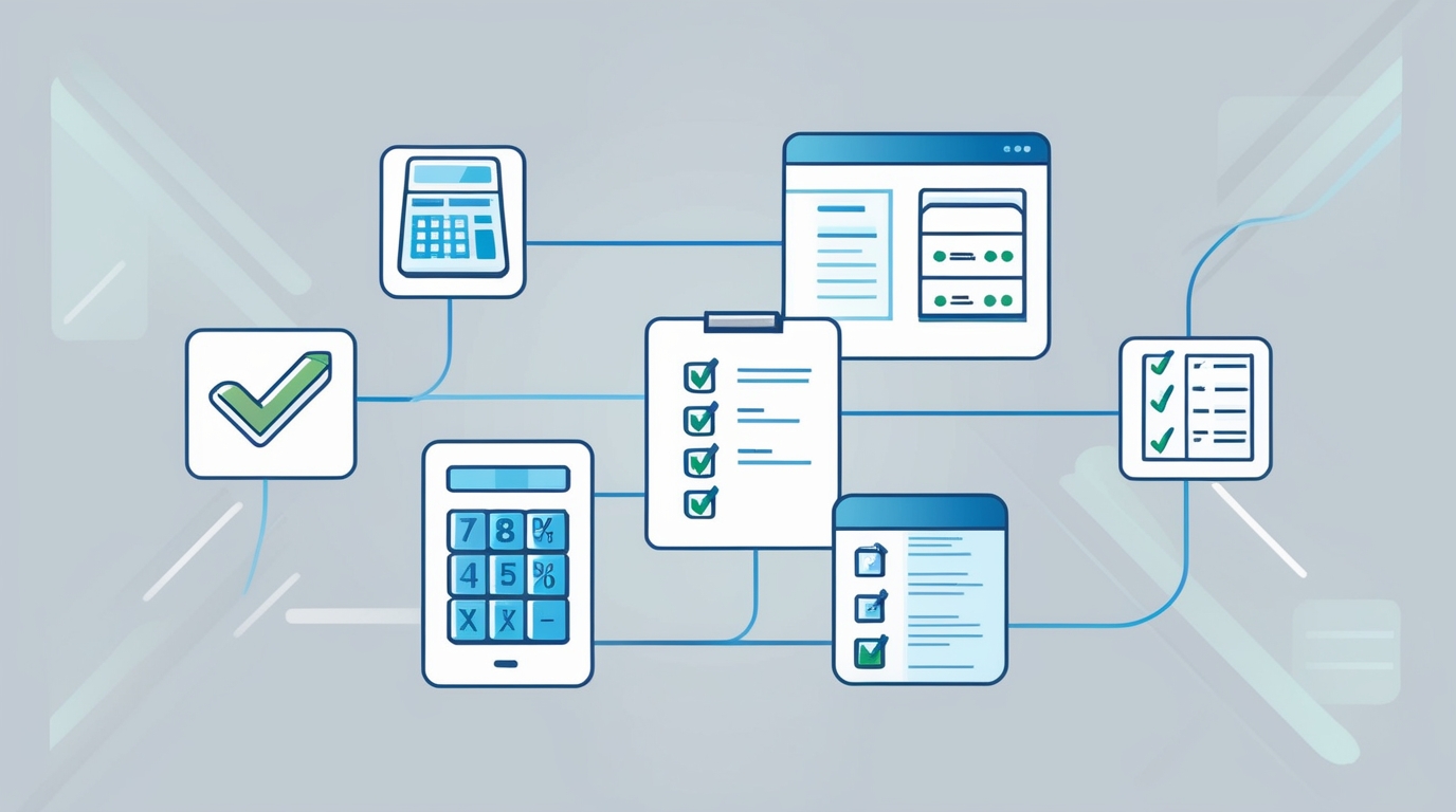 Accuracy-focused online tools working together for error-free results.