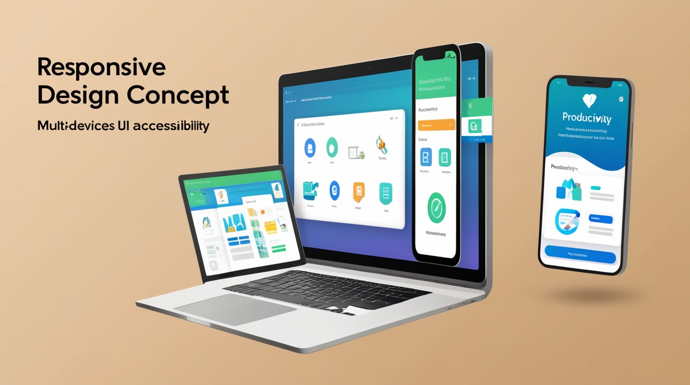Online productivity tools working seamlessly on laptop and mobile.